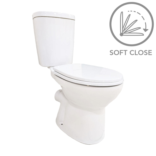 Gravena White Magic Close Couple Toilet With Soft Close Seat