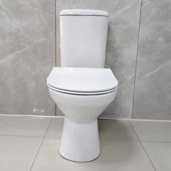 Gravena White Candy Round Close Couple Toilet