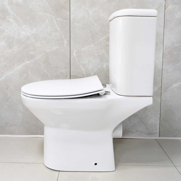 Gravena White Candy Round Close Couple Toilet