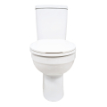 Lecico White Atlas Rimless Close Couple Toilet Set