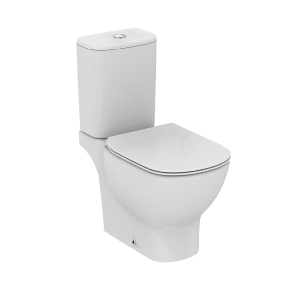 Ideal Standard White Tesi Box Rim Close Couple Toilet